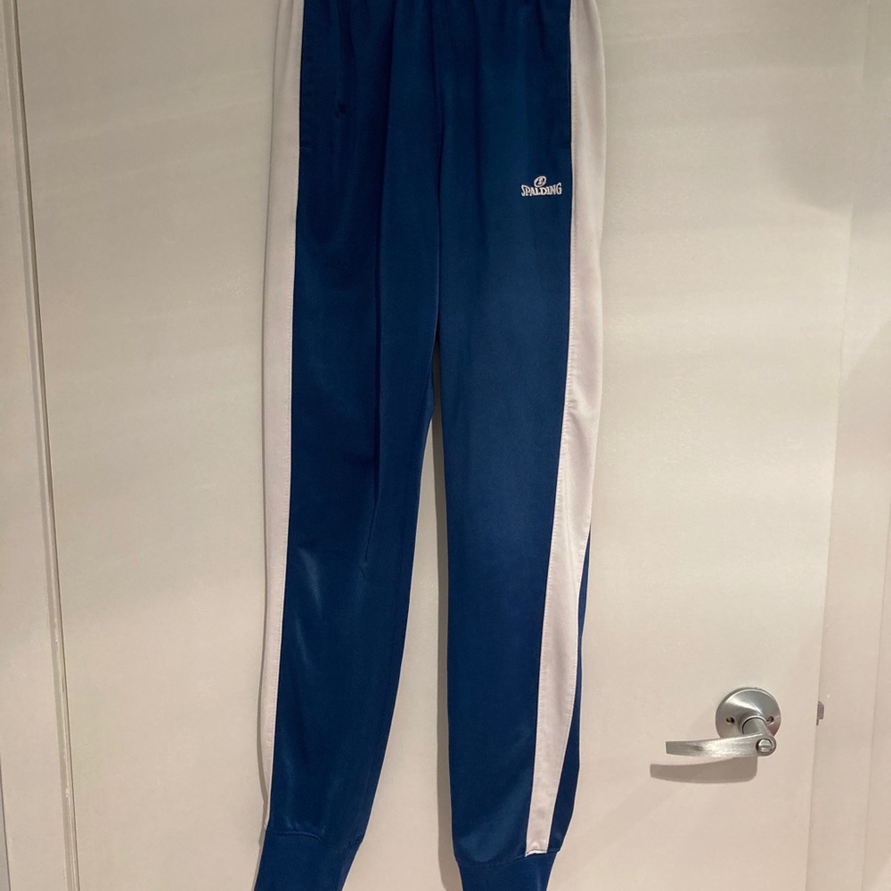 Navy spalding jogging